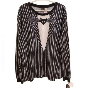 Disney Nightmare Before Christmas Costume Long Sleeve Shirt Large
